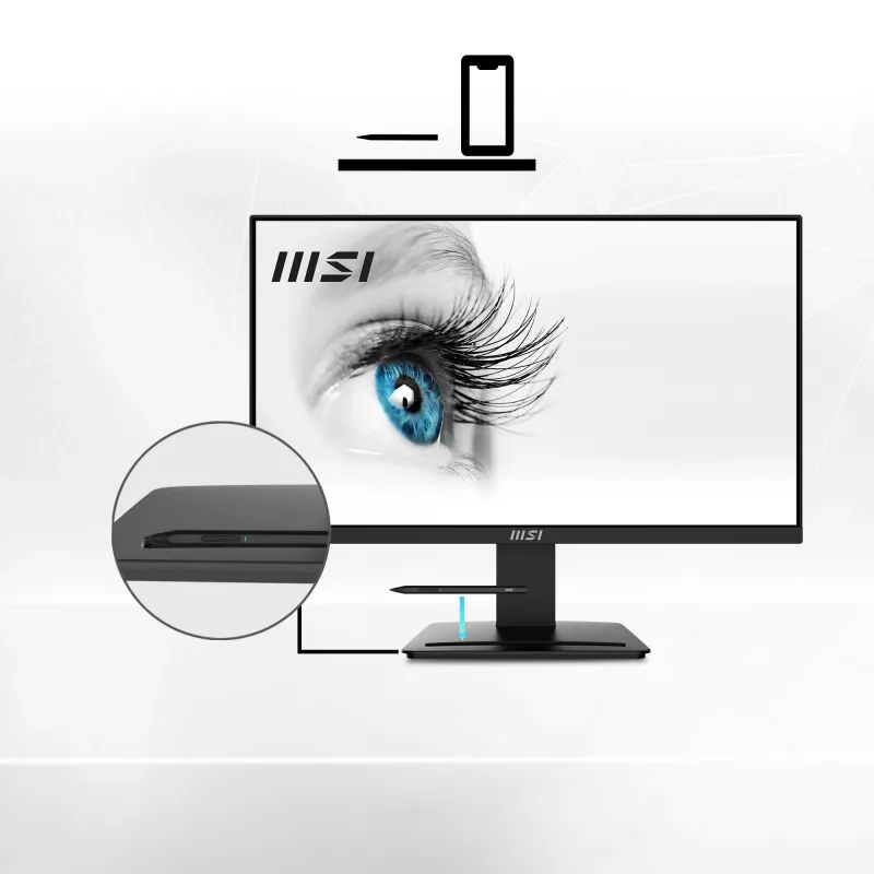MSI Pro MP2412 οθόνη υπολογιστή 60,5 cm (23,8 ίντσες) 1920 x 1080 Pixel Full HD LCD μαύρη