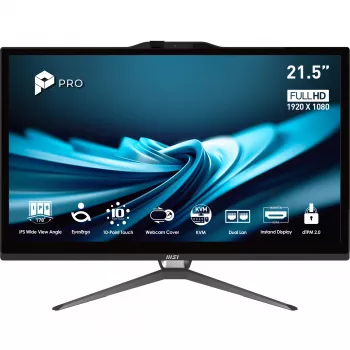 MSI Pro AP222T 14MA-613EU Intel® Core™ i3 i3-14100 54,6 cm (21,5 inch) 1920 x 1080 Pixel Οθόνη αφής All-in-One PC 8 GB DDR4-SDRAM 512 GB SSD Windows 11 Home Wi-Fi 5 (802.11ac) Μαύρο
