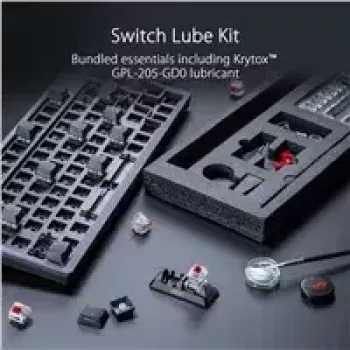 ASUS ROG Azoth Πληκτρολόγιο Gaming USB + RF Wireless + Bluetooth Λευκό