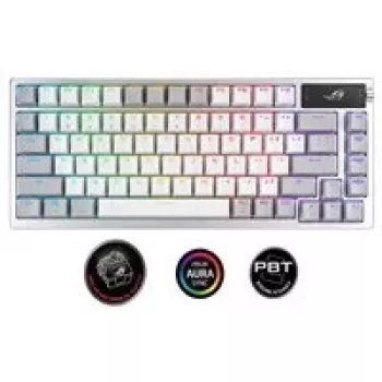 ASUS ROG Azoth Πληκτρολόγιο Gaming USB + RF Wireless + Bluetooth Λευκό