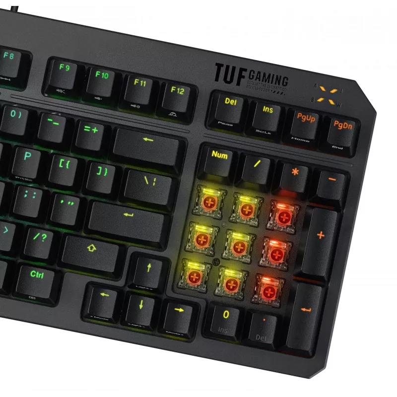 ASUS TUF Gaming K3 Gen II Πληκτρολόγιο USB QWERTY Μαύρο