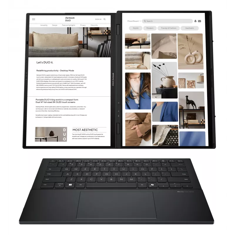 Laptop ASUS UX8406CA — εξαιρετικά φορητό notebook, μοντέλο UX8406CA