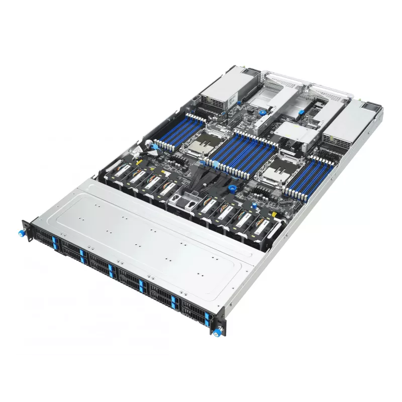 ASUS RS700-E12-RS12U Rack (1U) Μαύρο, Ατσάλι
