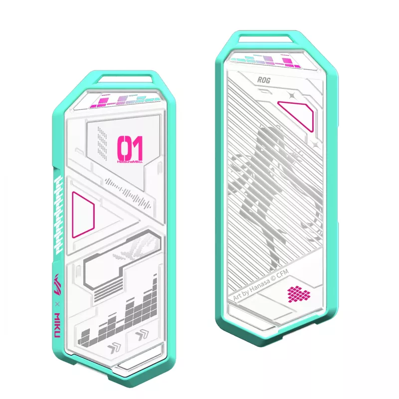 Θήκη SSD ASUS ROG Strix Arion Hatsune Miku Edition Λευκό M.2 PCIe USB Type-C 10 Gbit/s