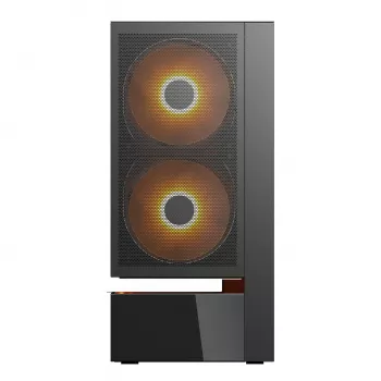 Κουτί υπολογιστή COUGAR Midi Tower CFV235 Vision — ARGB, οθόνη LCD 23,3 cm (9,16″) 1920×462, Mesh, μπροστά 2×160 mm, πίσω 1×120 mm, μαύρο