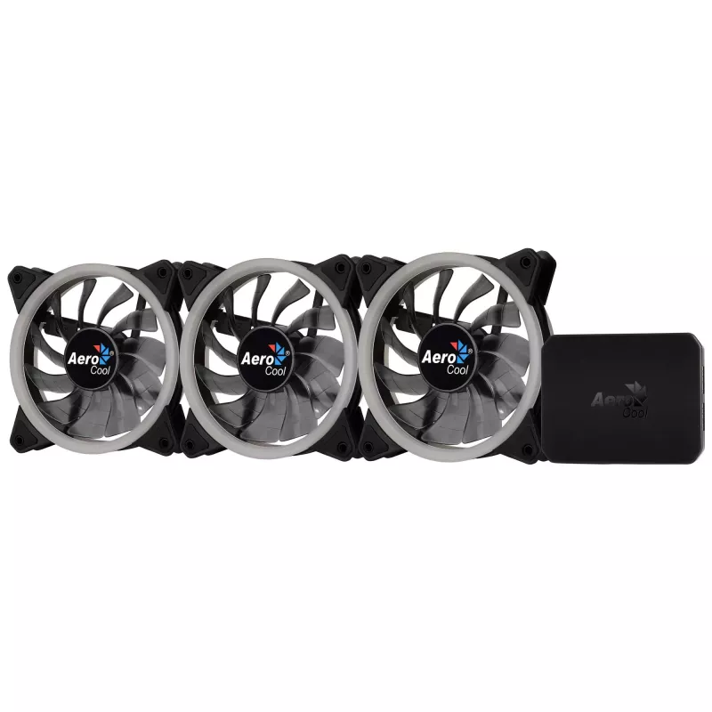 Ανεμιστήρας κουτιού Aerocool Rev RGB Pro 12 cm μαύρο
