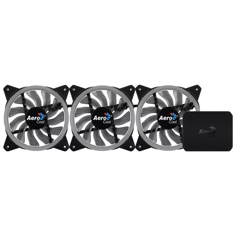 Ανεμιστήρας κουτιού Aerocool Rev RGB Pro 12 cm μαύρο