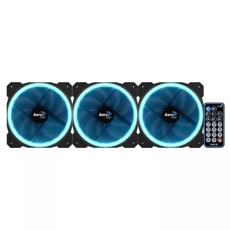 Ανεμιστήρας κουτιού υπολογιστή Aerocool Orbit RC 12 cm μαύρο