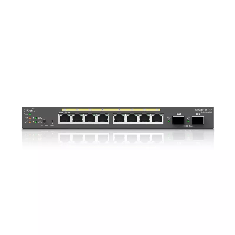 Managed Switch EnGenius FitSwitch 8 PoE 8x Gigabit Ethernet θύρες