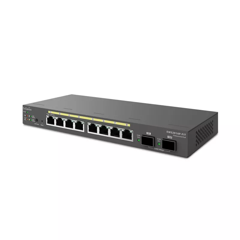 Managed Switch EnGenius FitSwitch 8 PoE 8x Gigabit Ethernet θύρες