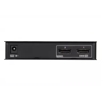 ATEN Splitter 2-Port 4K DisplayPort 1.2a, DisplayPort, 2x DisplayPort, 4096 x 2160 Pixel, μαύρο, μέταλλο, 4K Ultra HD