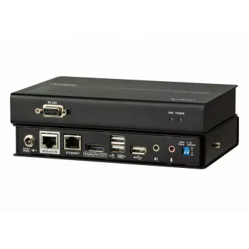 ATEN Επέκταση KVM USB DisplayPort HDBaseT2.0, πομπός & δέκτης, ενσύρματο, 150 m, Cat5e, Cat6, Cat6a, 4096 x 2160 Pixel, μαύρο