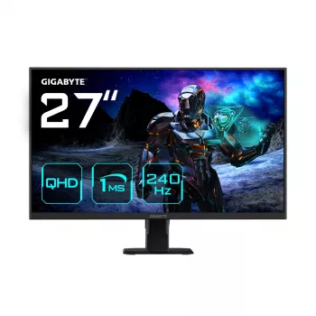 GIGABYTE GS27Q X 27 ιντσών Οθόνη gaming QHD - 2560 x 1440, 240 Hz, 1 ms, 250 cd/m², FreeSync Premium Pro, HDR Ready, HDMI 2.0, DisplayPort 1.4