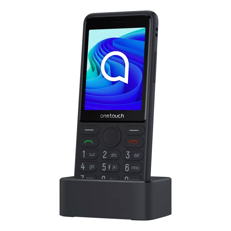 TCL OneTouch 4042S Dual-SIM τηλέφωνο με βάση φόρτισης, γκρι