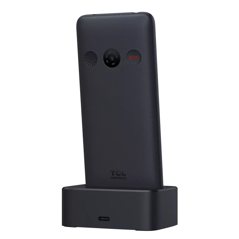 TCL OneTouch 4042S Dual-SIM τηλέφωνο με βάση φόρτισης, γκρι