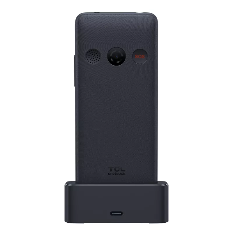 TCL OneTouch 4042S Dual-SIM τηλέφωνο με βάση φόρτισης, γκρι