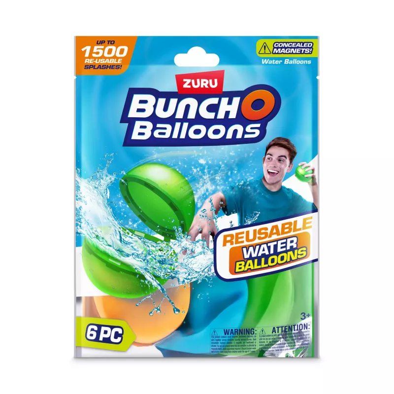 Bunch O Balloons Επαναχρησιμοποιούμενες υδροβομβίδες συσκευασία 6 τεμ. ZURU
