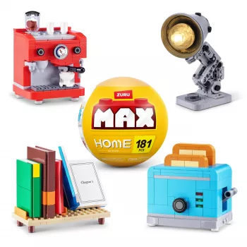 MAX Build more Premium Home Building Bricks Collection, Οικοδομικά τουβλάκια, 8 έτη, Πλαστικό, 181 τεμ., 197 g