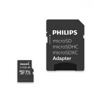 Philips FM51MP45B/00 κάρτα microSDXC, 512 GB, Class 10, UHS-I U1, με αντάπτορα