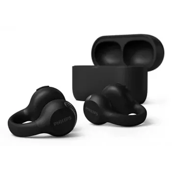 Philips 2000 series TAQ2000BK ακουστικά True Wireless Stereo (TWS) earclip, open-ear κλήσεις/μουσική Bluetooth μαύρο
