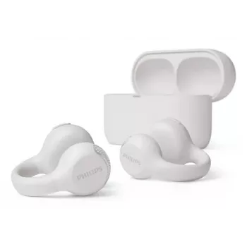 Philips 2000 series TAQ2000WT ακουστικά True Wireless Stereo (TWS) earclip, open-ear κλήσεις/μουσική Bluetooth λευκό