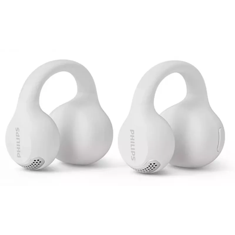 Philips 2000 series TAQ2000WT ακουστικά True Wireless Stereo (TWS) earclip, open-ear κλήσεις/μουσική Bluetooth λευκό