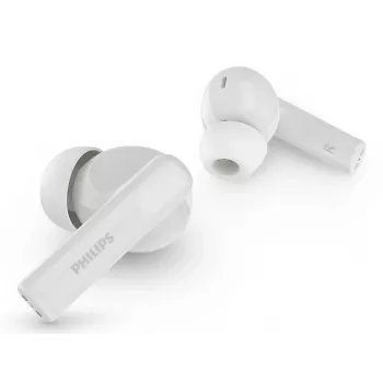 Ασύρματα ακουστικά in-ear Philips TAT2520WT/00 — Bluetooth, για κλήσεις και μουσική, 20–20000 Hz, εμβέλεια 10 m, λευκό, 40 g