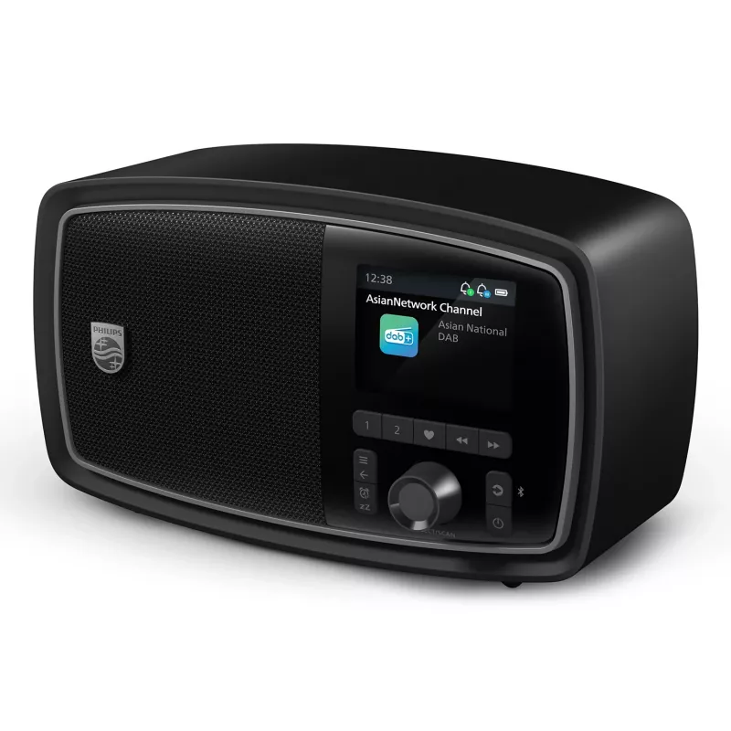 Philips TAV2000DB φορητό αναλογικό & ψηφιακό μαύρο