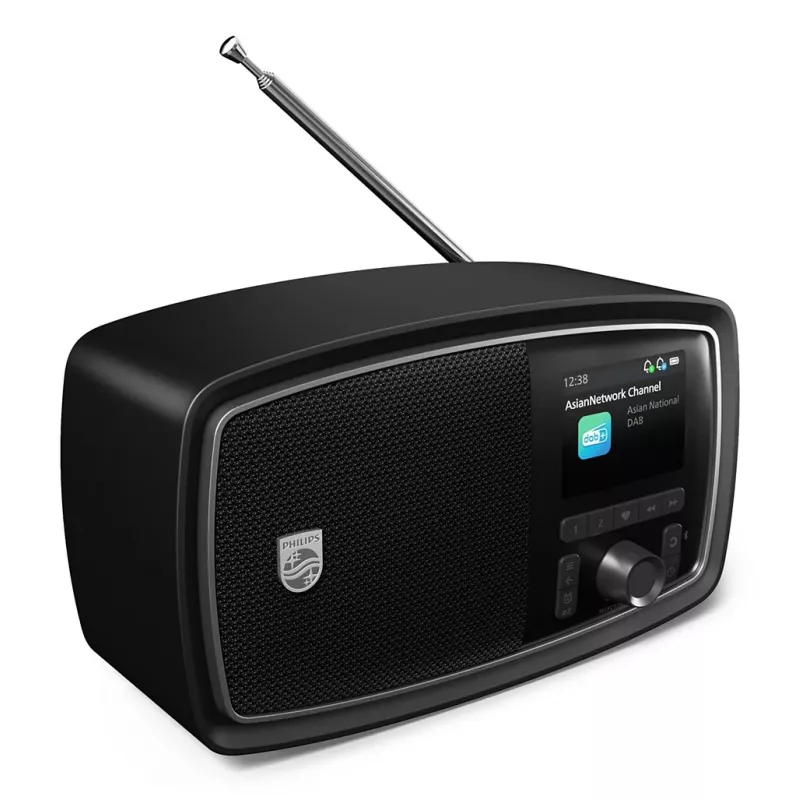 Philips TAV2000DB φορητό αναλογικό & ψηφιακό μαύρο