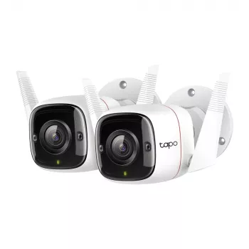 TP-Link Tapo Outdoor Security Wi-Fi Camera, κάμερα ασφαλείας IP, εξωτερικού χώρου, ενσύρματη & ασύρματη, CE, NCC, επιτοίχια τοποθέτηση, λευκό