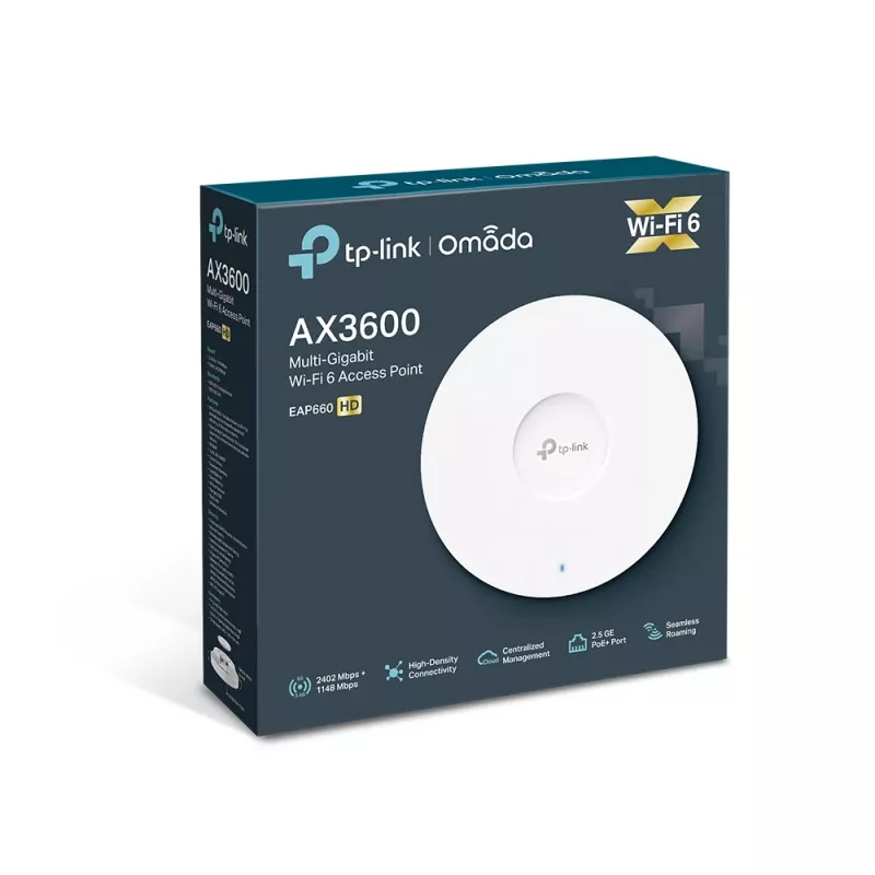 TP-Link Omada AX3600 ασύρματο dual band multi-gigabit access point τοποθέτησης οροφής