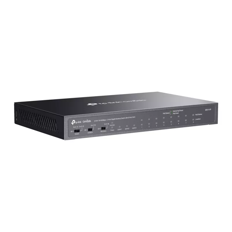TP-Link Omada DS111P switch δικτύου unmanaged Fast Ethernet (10/100) Power over Ethernet (PoE) μαύρο