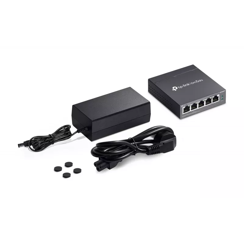 TP-Link Omada DS105GP switch δικτύου unmanaged Gigabit Ethernet (10/100/1000) Power over Ethernet (PoE) μαύρο