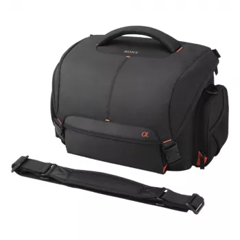 Sony LCS-SC8, τσάντα ώμου, Sony, SLT-A58K, SLT-A65V, SLT-A77V, SLT-A99V, NEX-6/B, NEX-6L/B, μαύρη