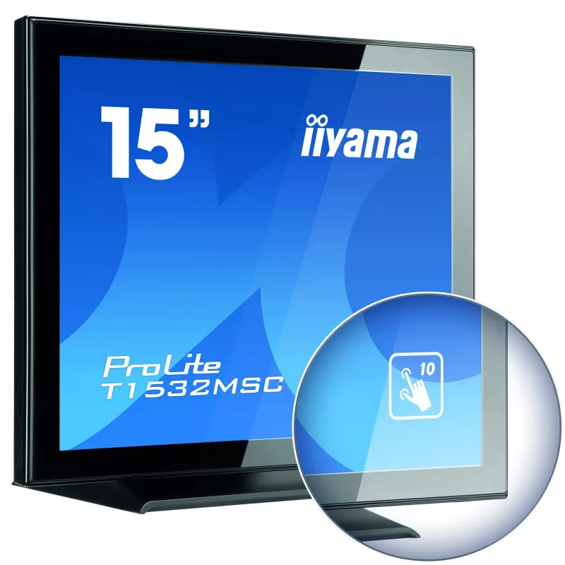 iiyama T1532MSC-B5AG οθόνη POS 38,1 cm (15 ίντσες) 1024 x 768 pixel οθόνη αφής