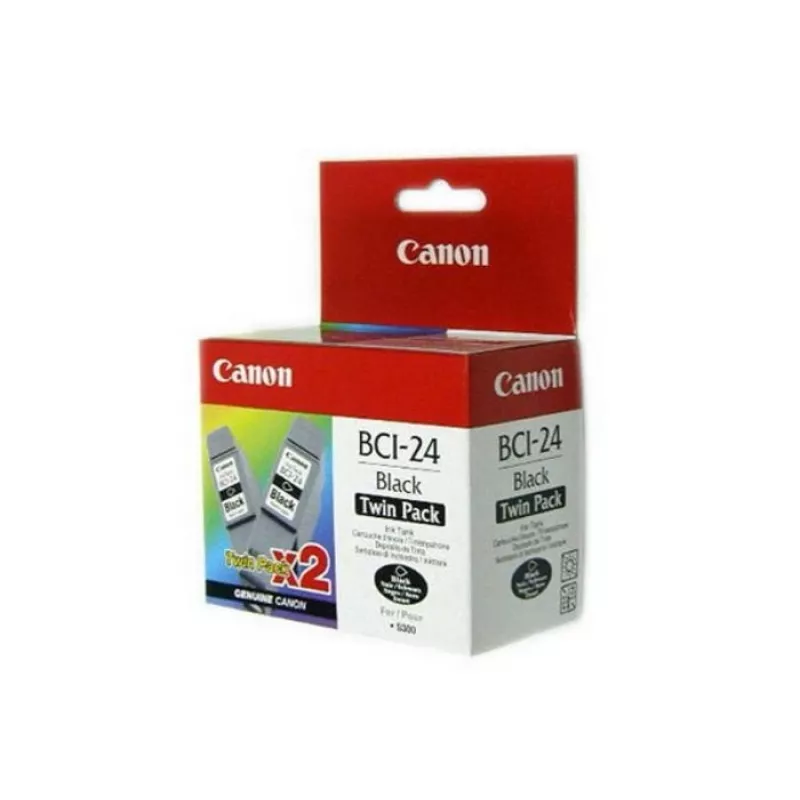 Canon BCI-24 δοχείο μελάνης 2 τεμ. γνήσιο μαύρο