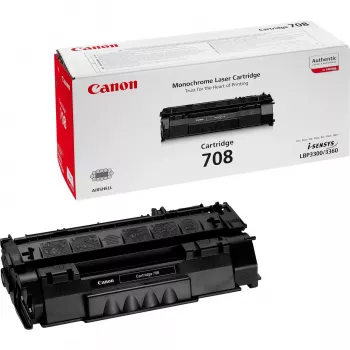 Δοχείο τόνερ Canon 708 μαύρο — γνήσιος τόνερ λέιζερ, απόδοση ~2500 σελίδες