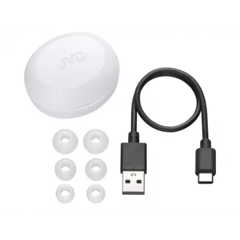 Ασύρματα In-Ear Ακουστικά JVC HA-A5T True Wireless Stereo (TWS) — Ενδοωτικά, 20–20000 Hz, Λευκά