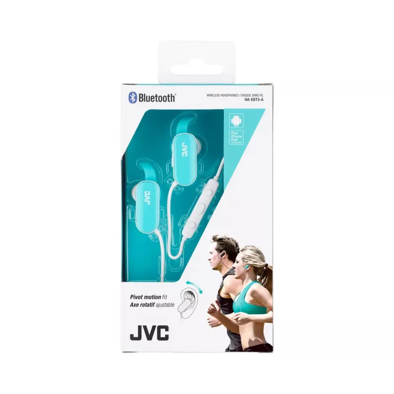 JVC HA-EBT5-A-E Ακουστικά/Headset Ασύρματα In-Ear Αθλητικά Bluetooth Μπλε, Λευκά