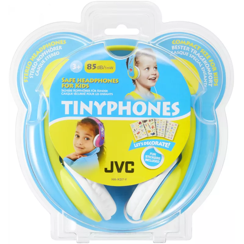 JVC HA-KD7-Y-E Ακουστικά Ενσύρματα Πίσω Αυχένα Μουσική Μπλε, Κίτρινα