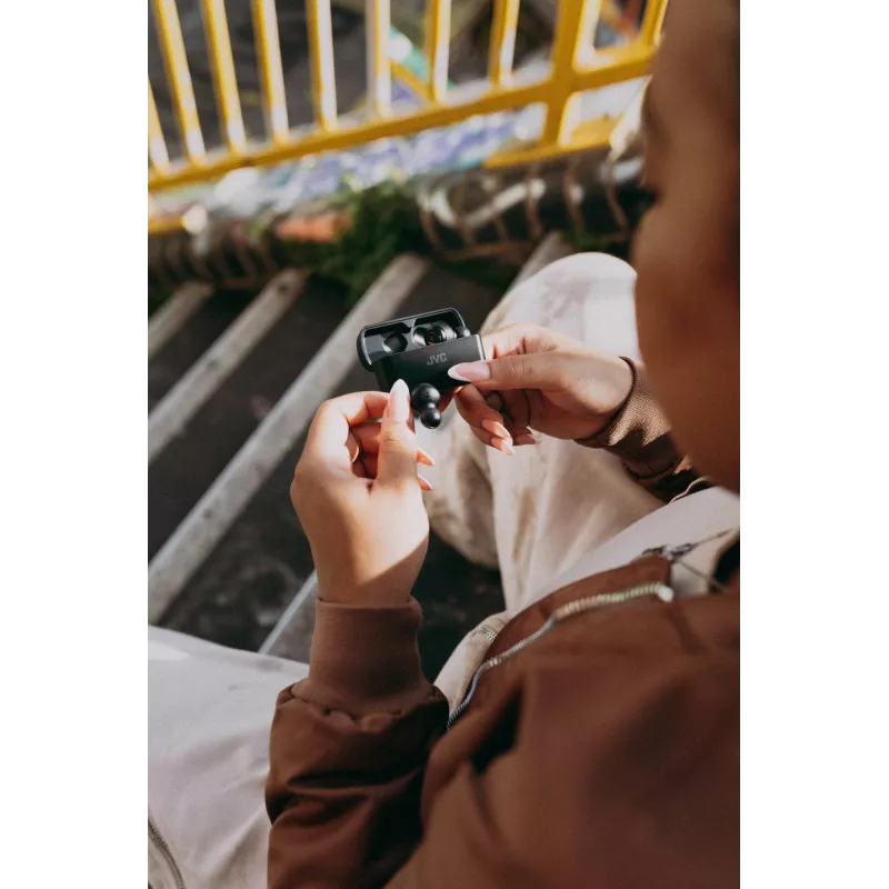 JVC XX Deep Bass Ασύρματα Earbuds Μαύρα