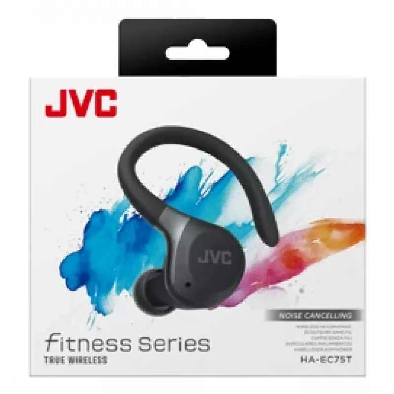 JVC HA-EC75T-B-U Ακουστικά/Headset Ασύρματα Άγκιστρο Αυτιού Αθλητικά Bluetooth Μαύρα