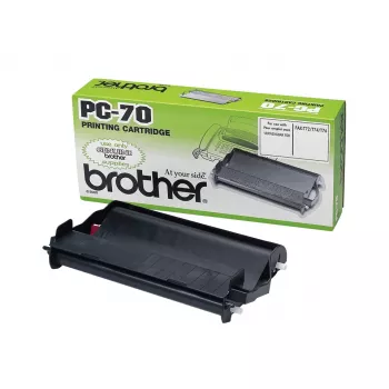 Κασέτα Fax Brother PC70 – Μαύρη, 140 Σελίδες, Συμβατή με FAXT72/74/76/78/7 Plus/92/94/96/98