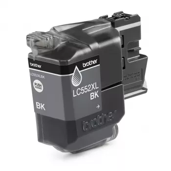 Μελάνι Brother LC552XLBK Original μαύρο μελάνι pigment, ατομική συσκευασία, απόδοση περ. 3000 σελίδες