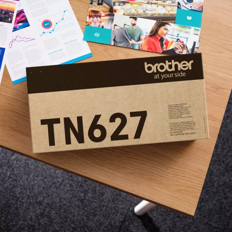 Τόνερ Brother TN-627C κυανό Original, απόδοση 10.000 σελίδες, 1 τεμάχιο