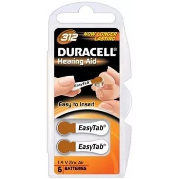 Duracell DA312 Οικιακή μπαταρία Μπαταρία μίας χρήσης Ψευδαργύρου-Αέρα