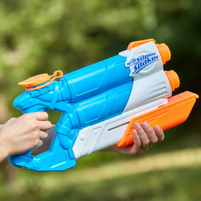 Nerf Super Soaker Twin Tide, Παιχνίδι-όπλο νερού, Πολύχρωμο, 6 ετών
