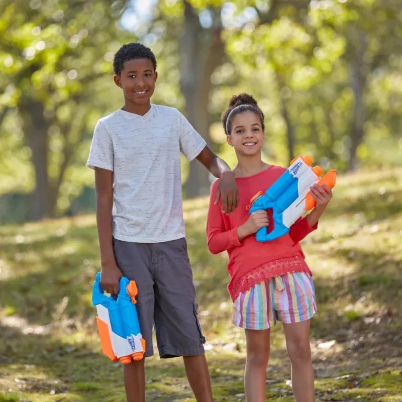 Nerf Super Soaker Twin Tide, Παιχνίδι-όπλο νερού, Πολύχρωμο, 6 ετών