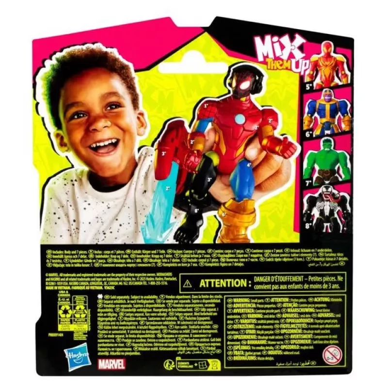 Marvel MixMashers Miles Morales Spider-Man Mix-And-Match, 4 ετών, πολύχρωμο