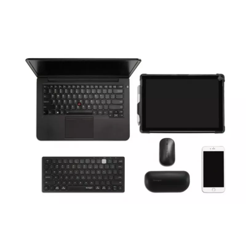 Kensington Dual Wireless Compact πληκτρολόγιο - PN, mini, ασύρματο, Bluetooth, QWERTY, μαύρο